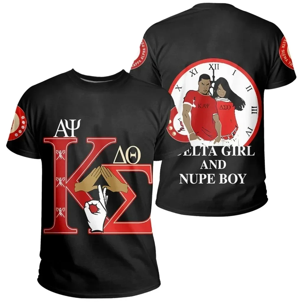 African T-shirt – Kap Nupe Delta Sigma Theta Black Tee