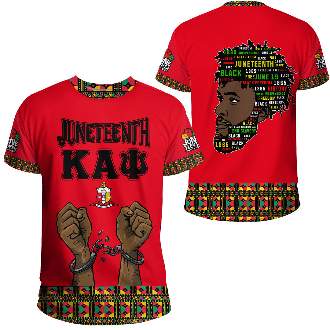 African T-shirt – KEP Military Sorority Juneteenth Pattern Tee