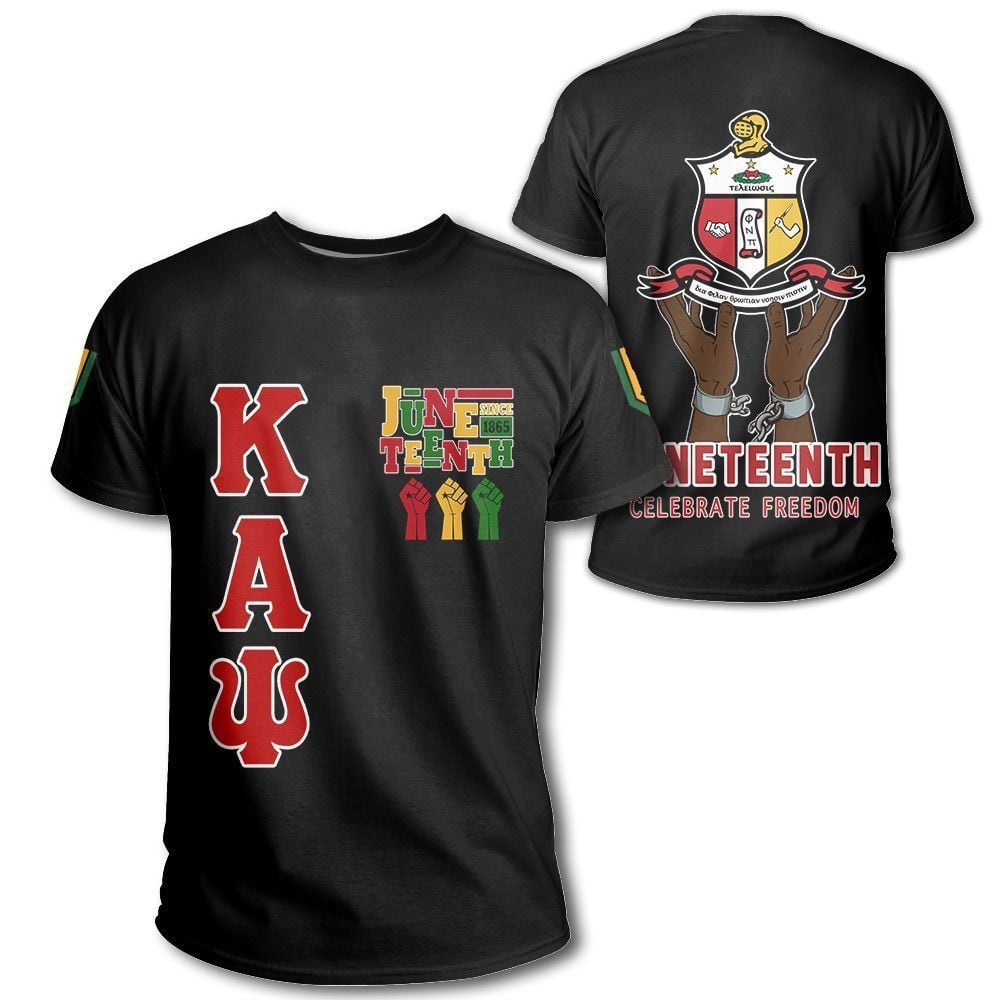 African T-shirt – Kap Nupe Juneteenth Freedom Phi Tee