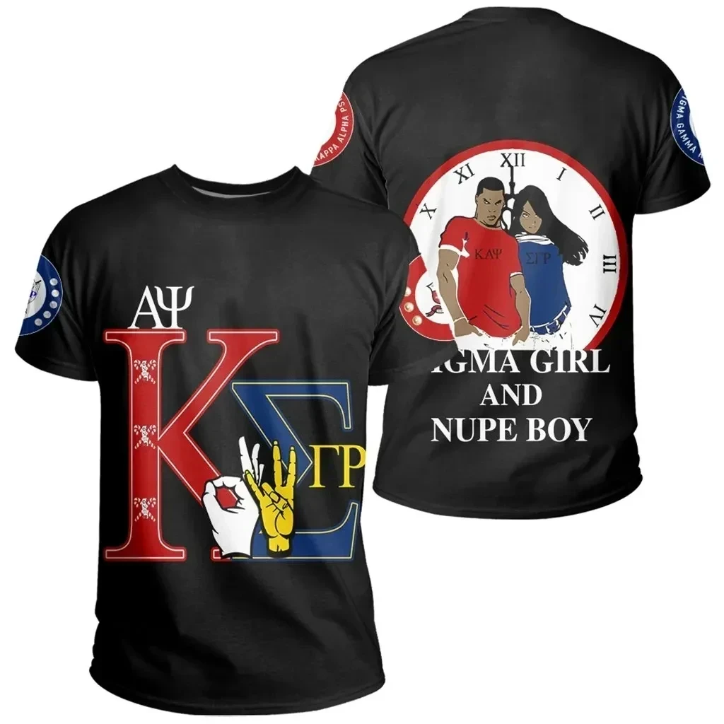 African T-shirt – Kap Nupe Sigma Gamma Rho Black Tee