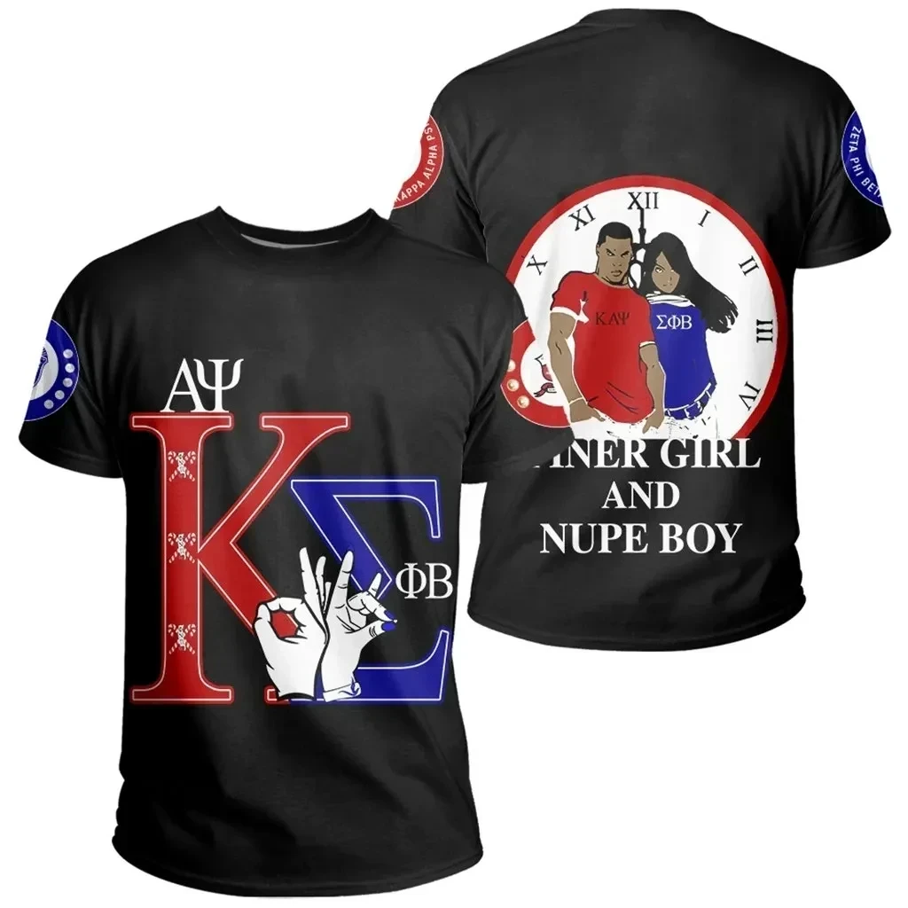 African T-shirt – Kap Nupe Zeta Phi Beta Black Tee