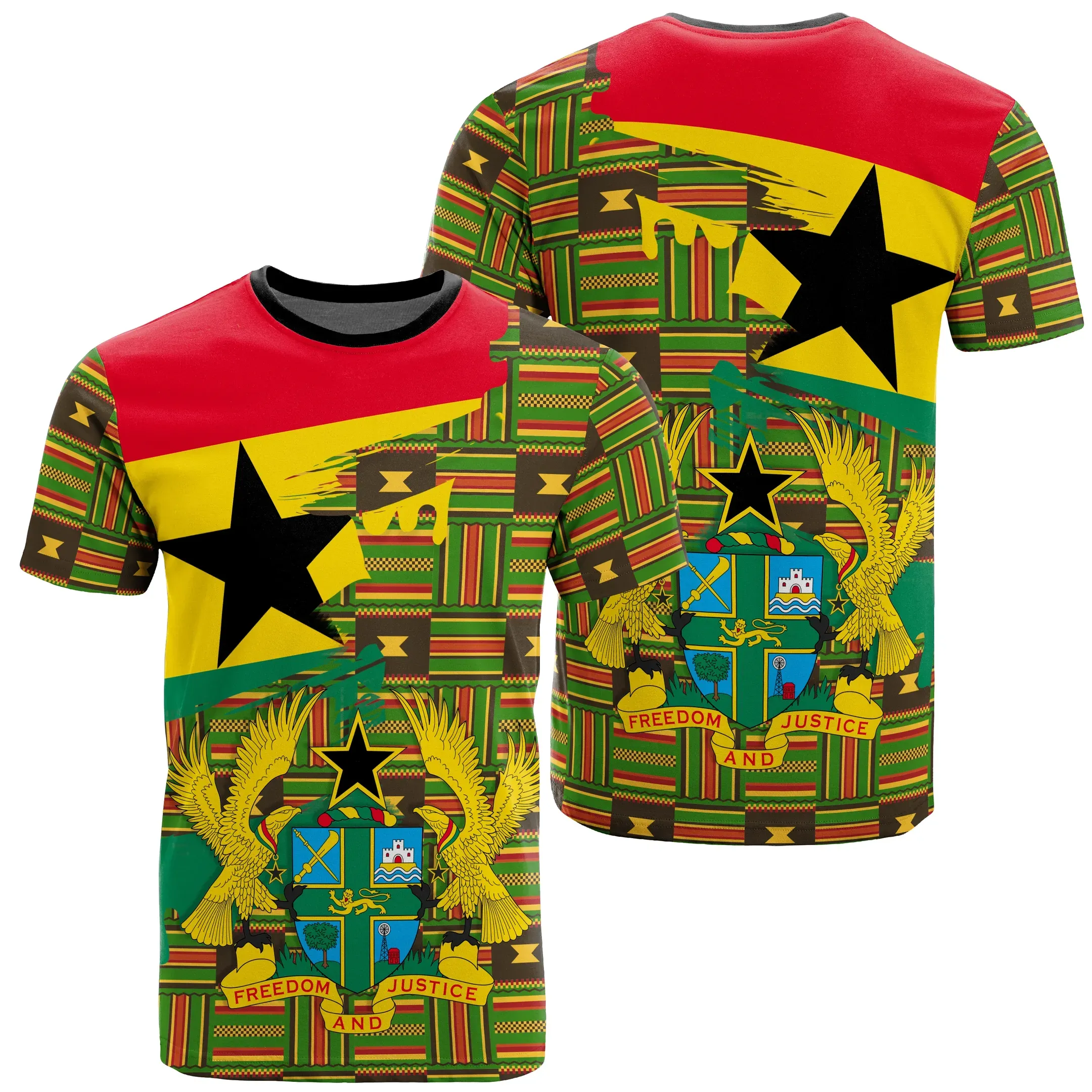 African T-shirt – Kente Culture Pattern Gash Style Tee