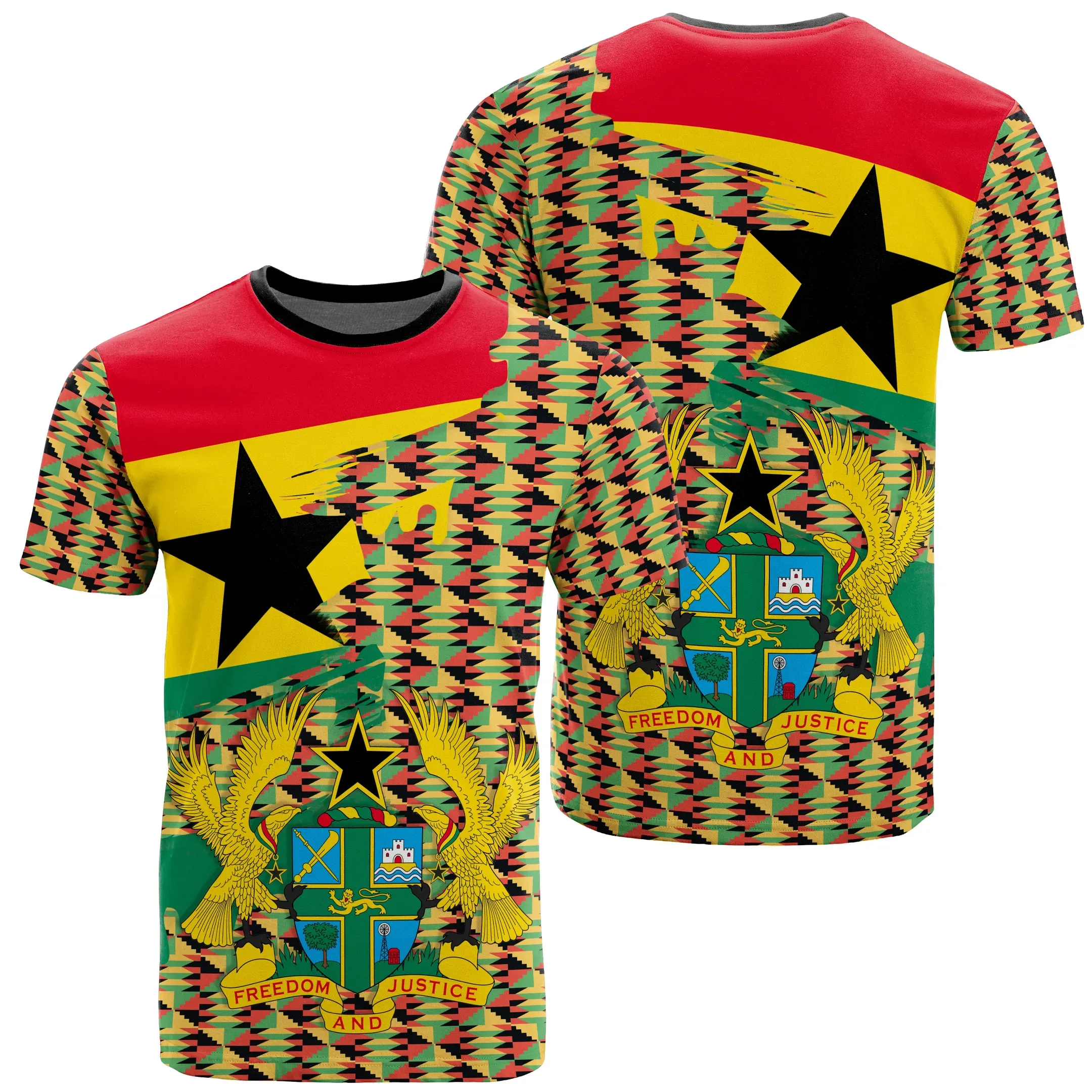 African T-shirt – Kente Kwanzaa Holiday Gash Style Tee