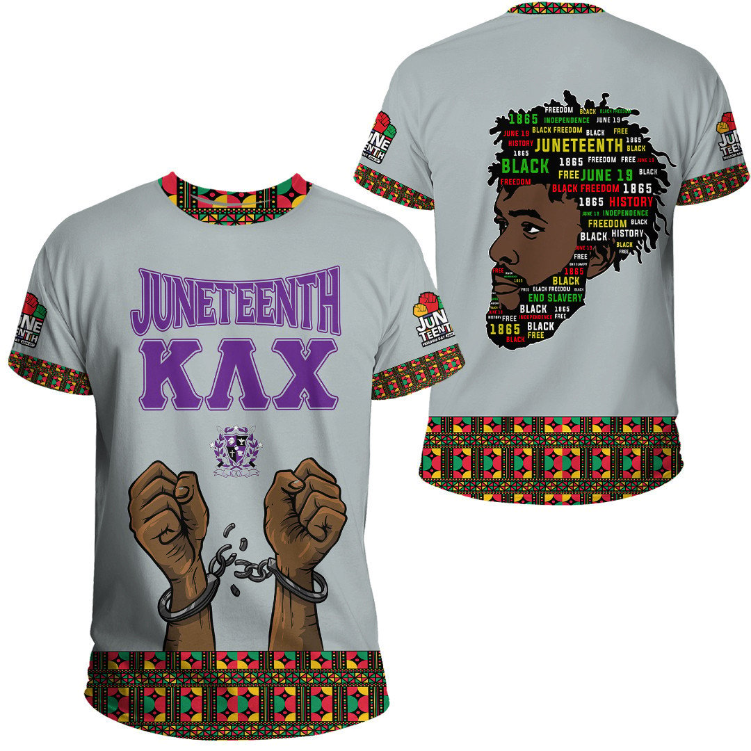 African T-shirt – KLC Military Fraternity Juneteenth Pattern Tee