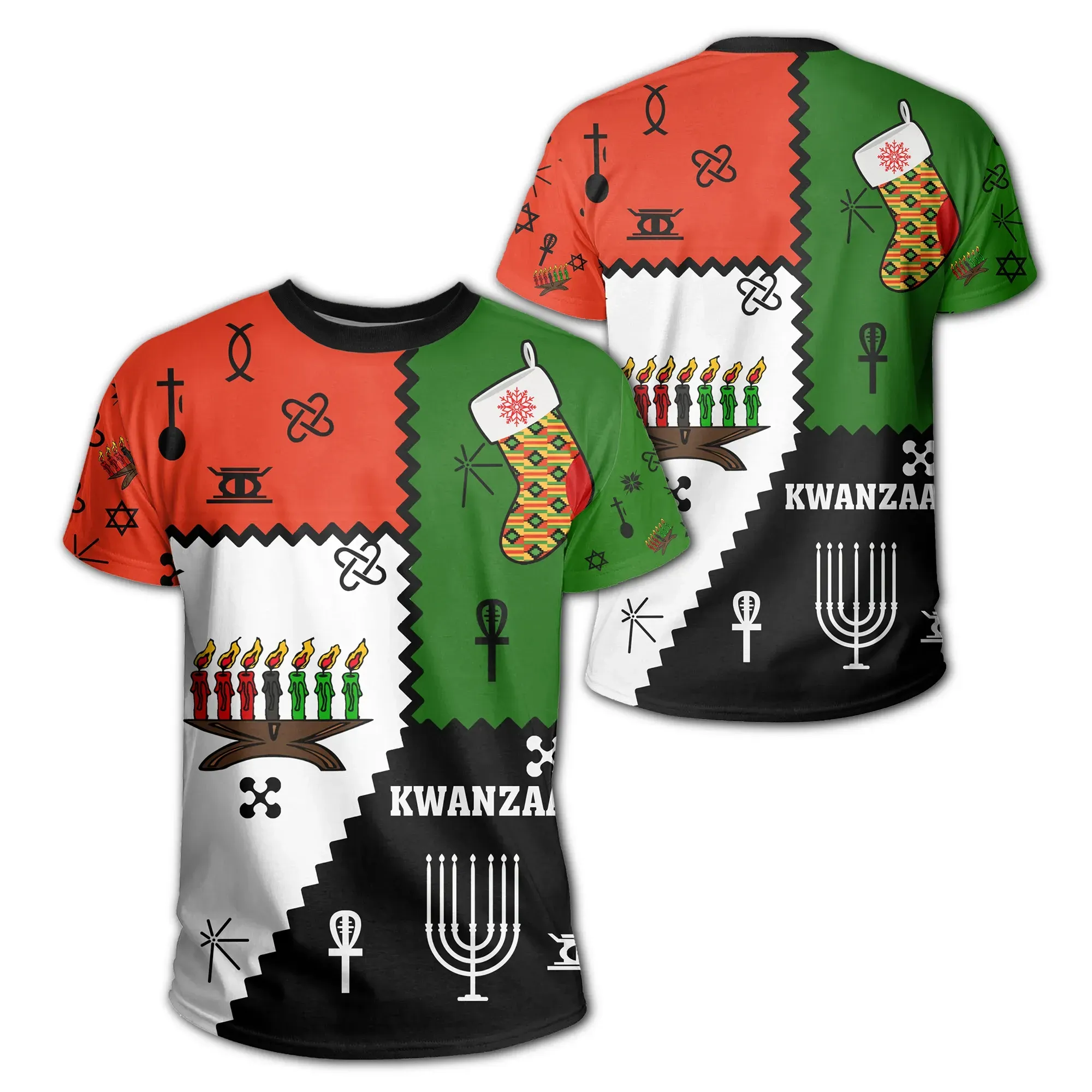 African T-shirt – Kwanzaa Christmas Style Tee