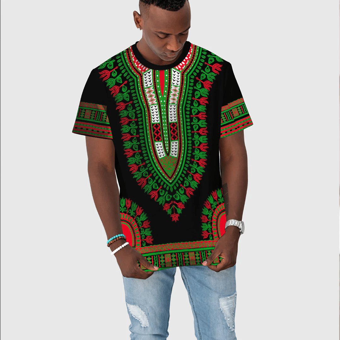 African T-shirt – Guinea Traditional Dashiki Tee