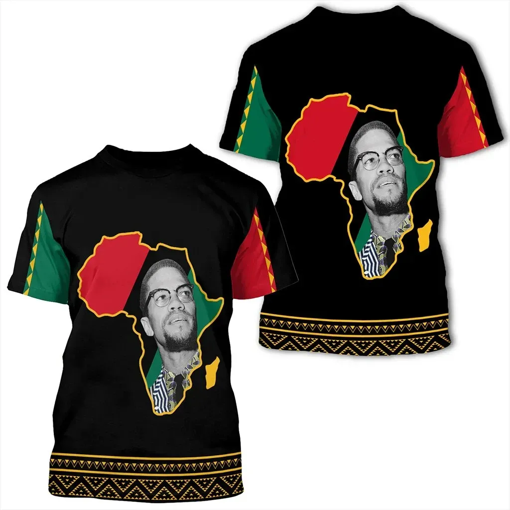 African T-shirt – Malcolm X Black History Month Tee