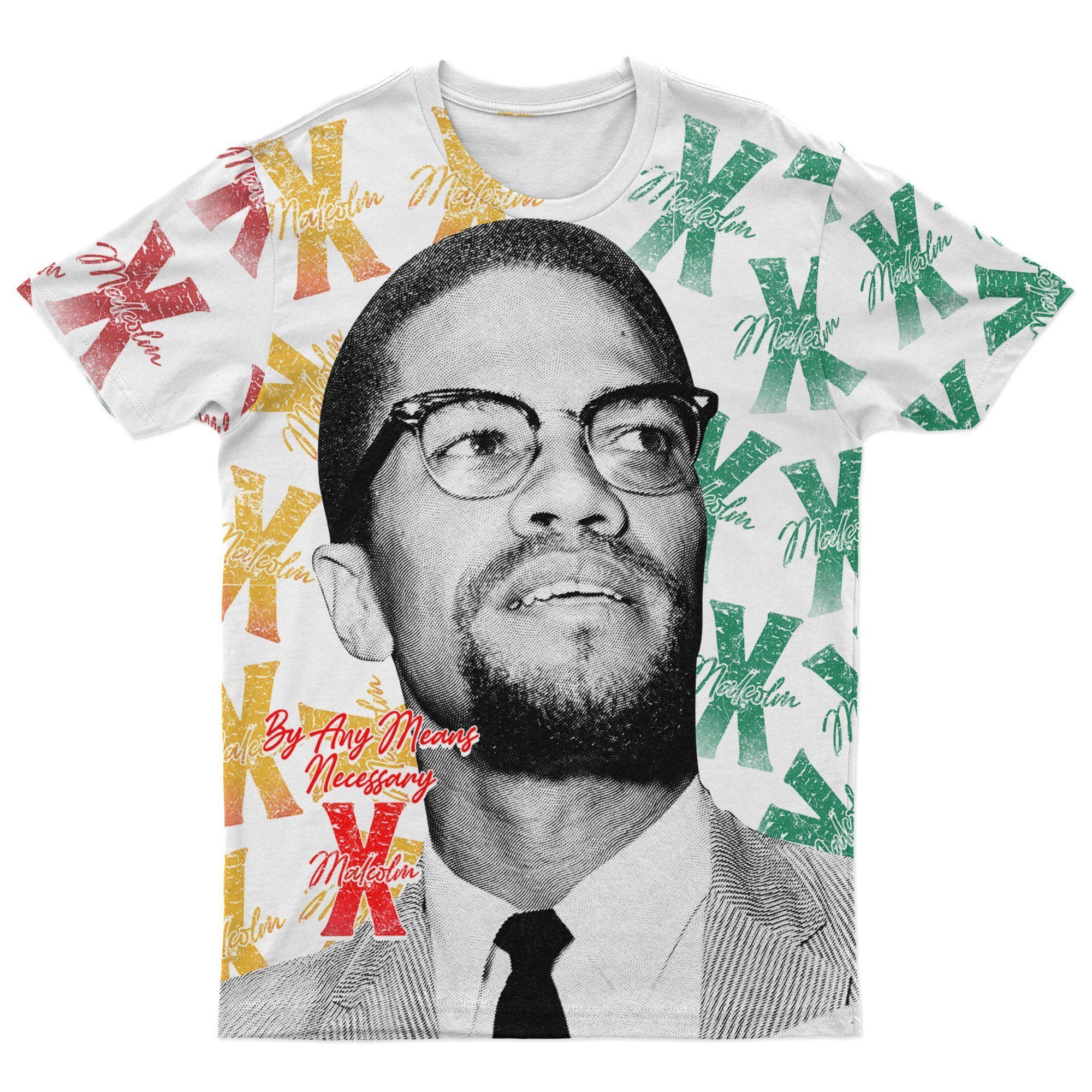 African T-shirt – Malcolm X Style Vintage 2 Tee