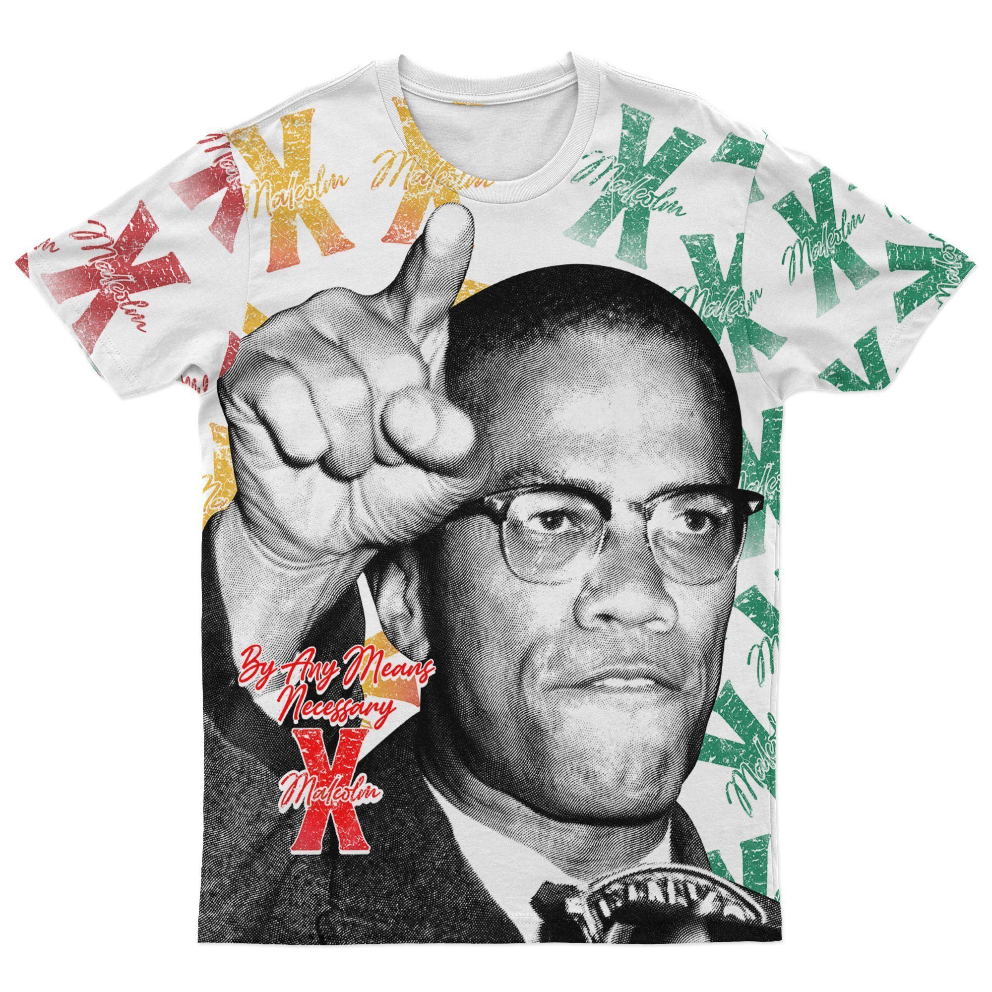 African T-shirt – Malcolm X Style Vintage Tee