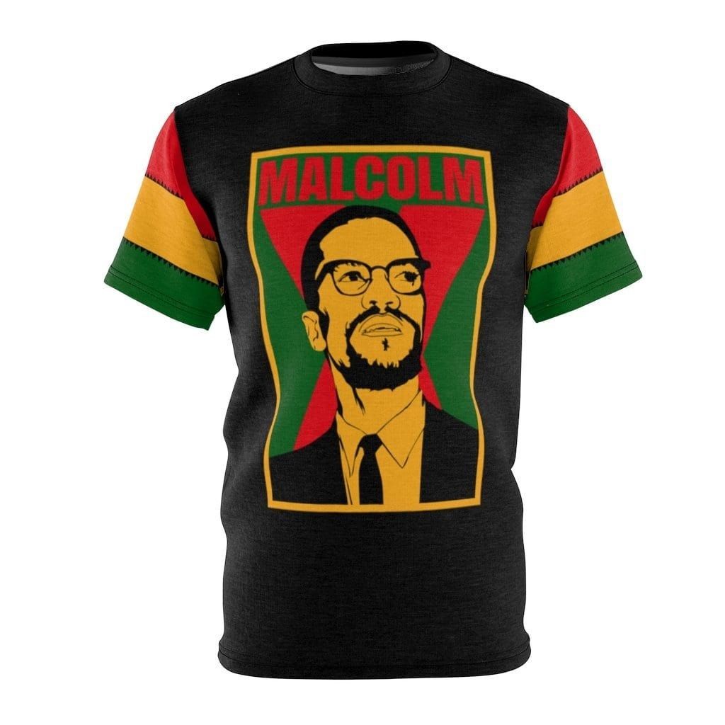 African T-shirt – Malcolm X Tri Tee