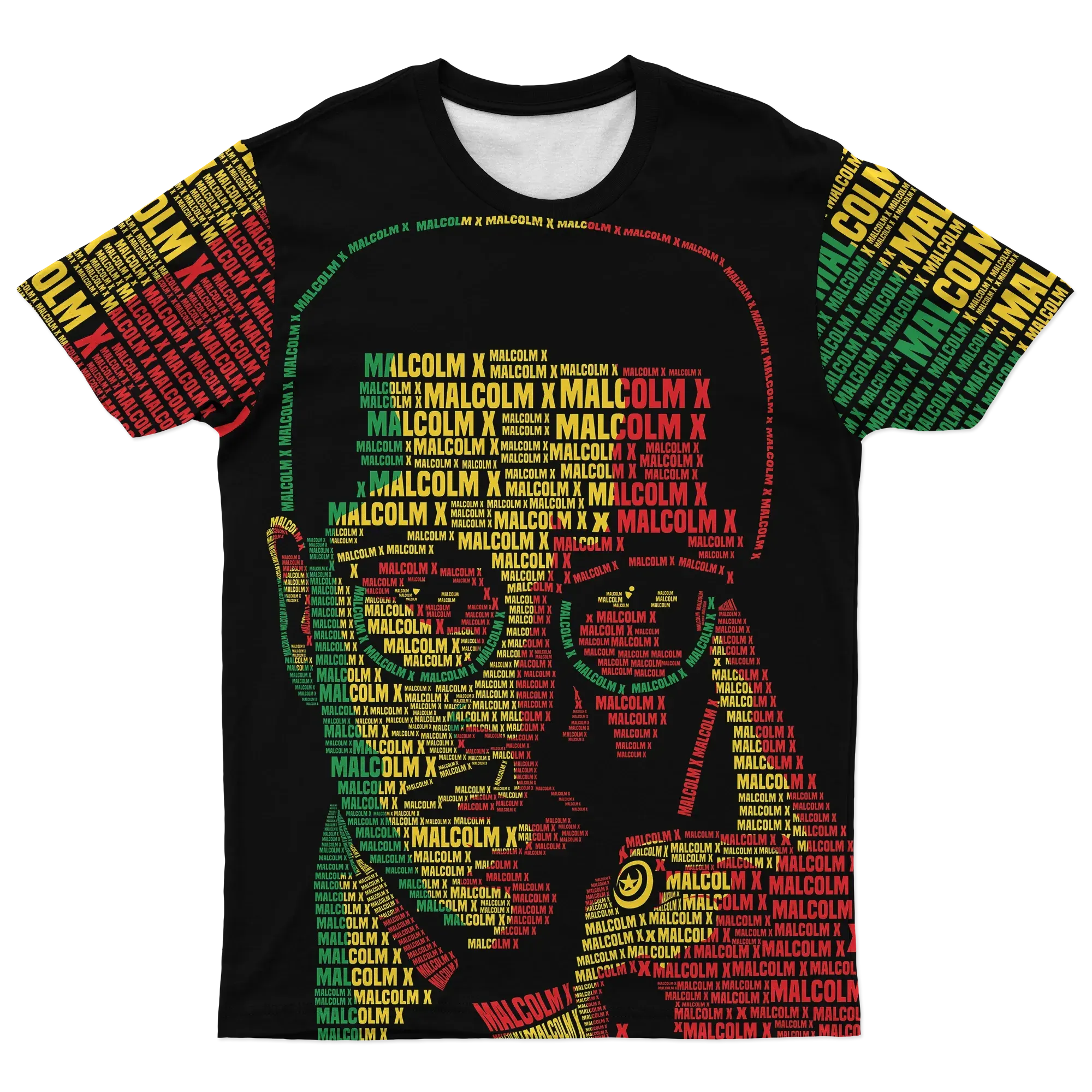 African T-shirt – Malcolm X Typo Tee