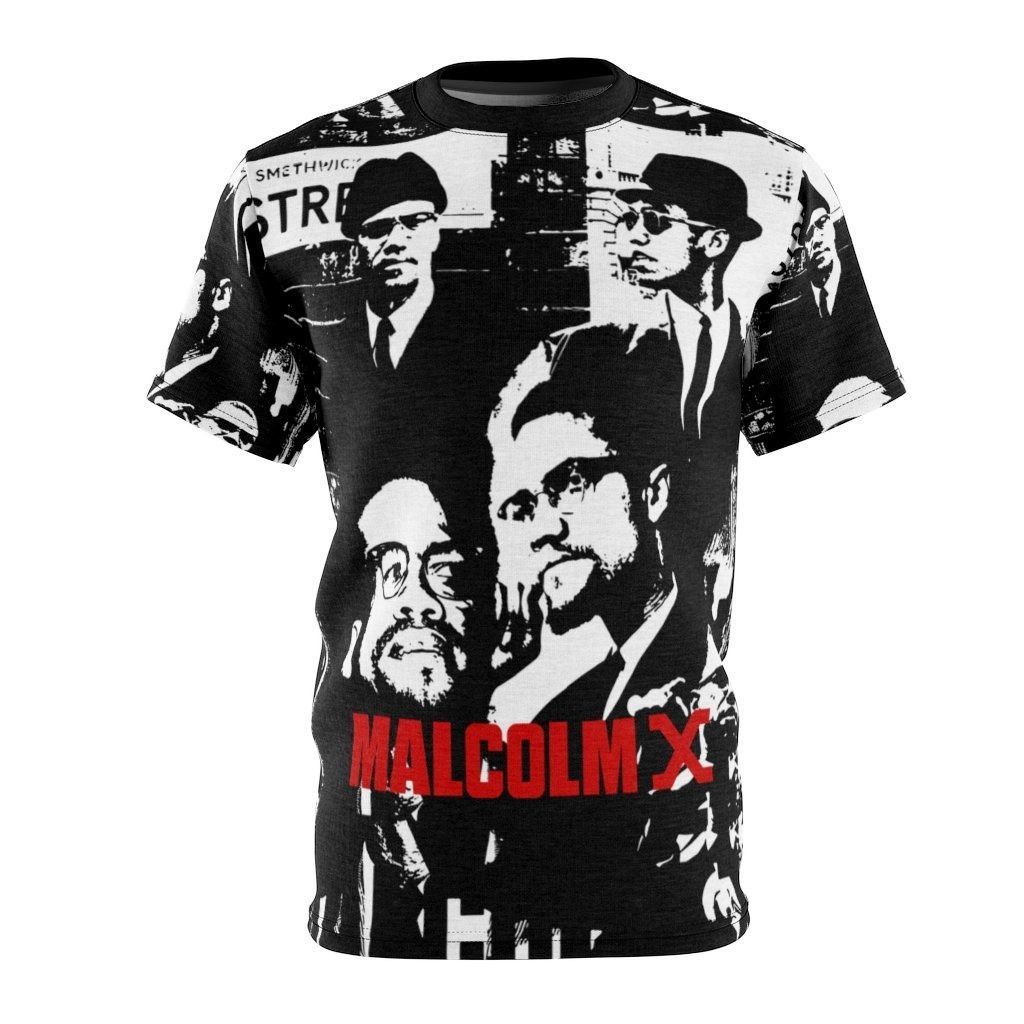 African T-shirt – Malcolm X White Infinite Tee