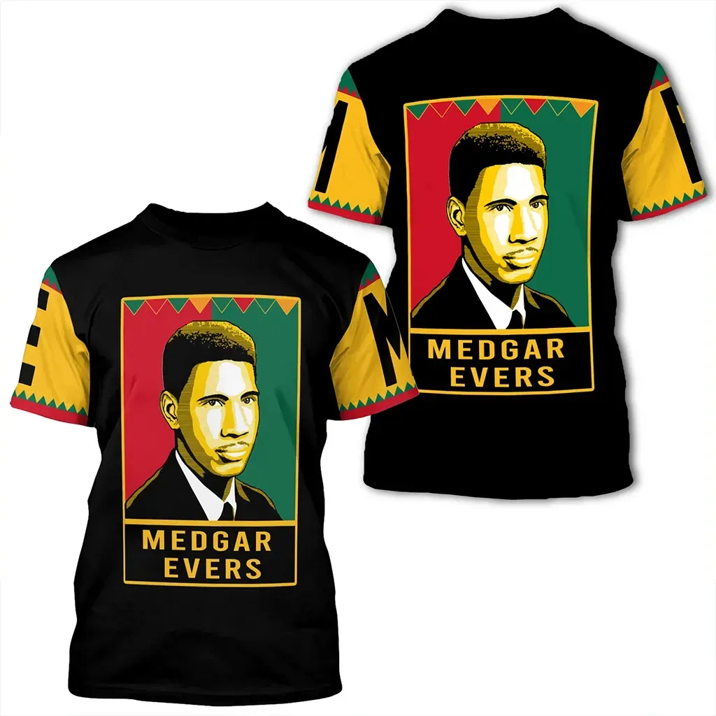 African T-shirt – Medgar Evers Black History Month Style Women...