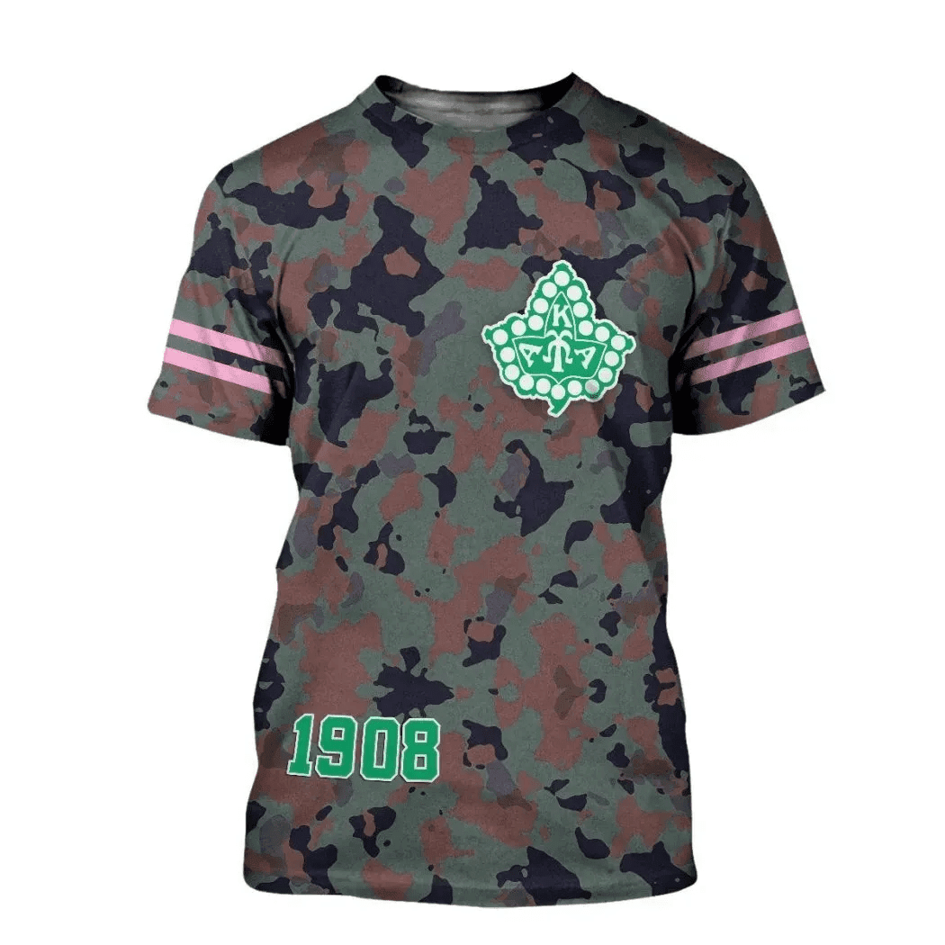 African T-shirt – Military AKA Sorority Girl Tee