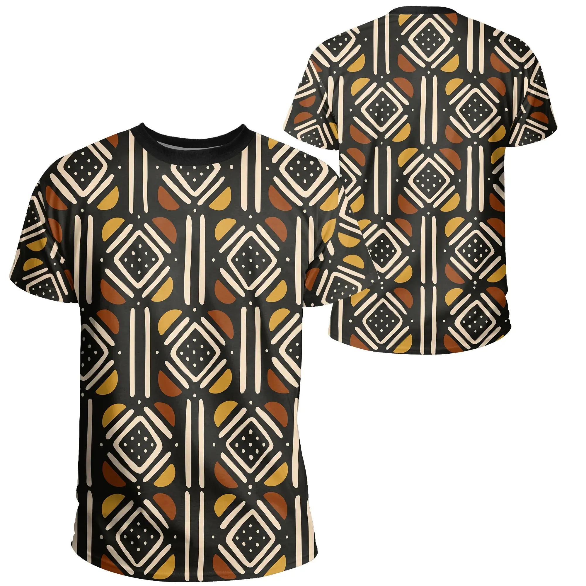 African T-shirt – Violet Ashanti Kente Tee