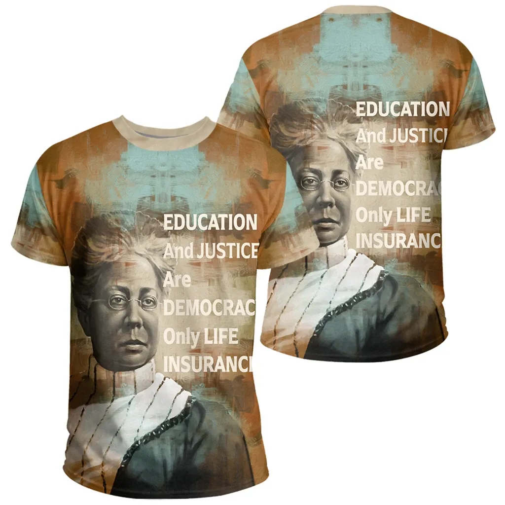 African T-shirt – Nannie Helen Burroughs Quote Paint Mix Tee