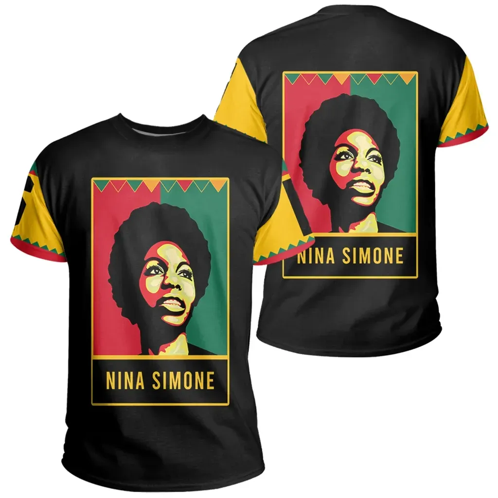 African T-shirt – Nina Simone Black History Month Men Style...