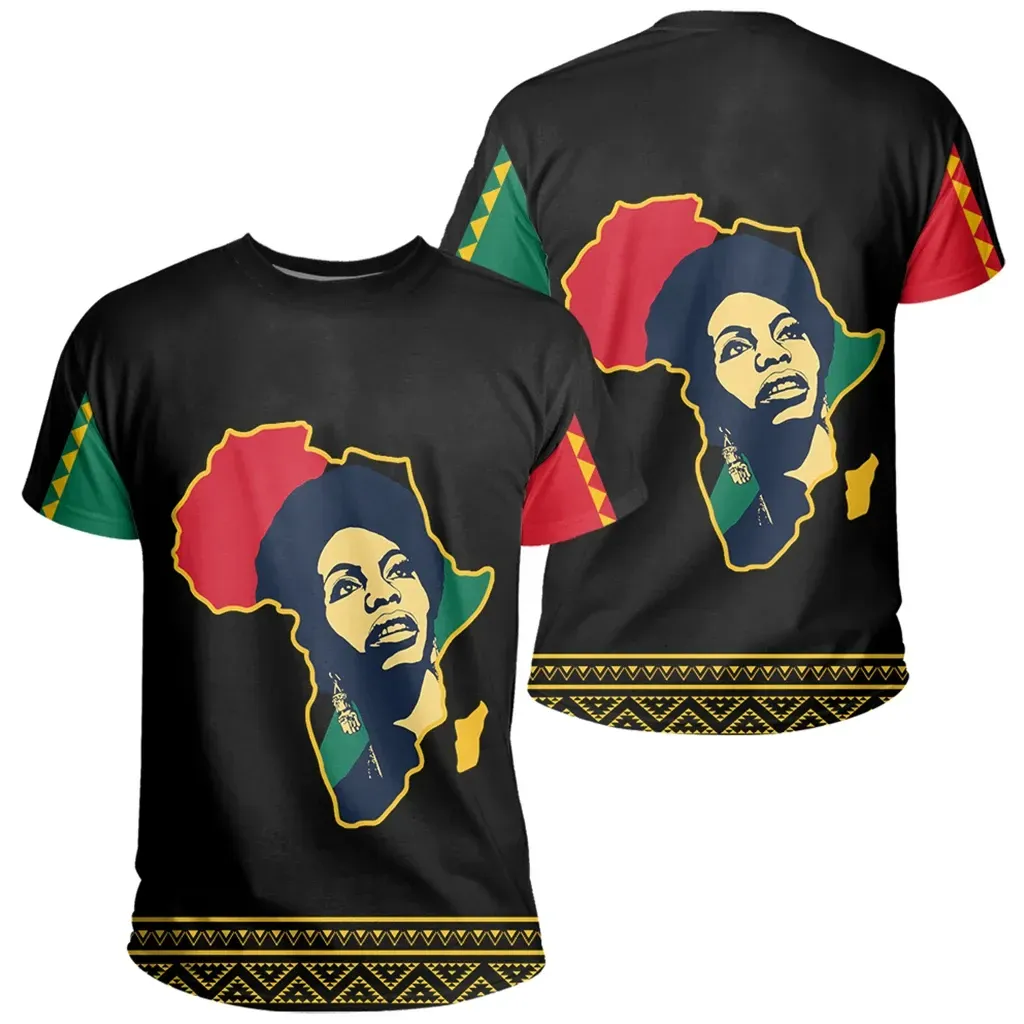 African T-shirt – Nina Simone Black History Month Men Tee