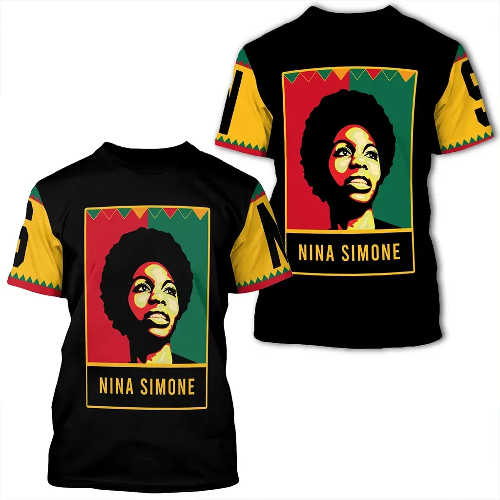 African T-shirt – Nina Simone Black History Month Style Women...