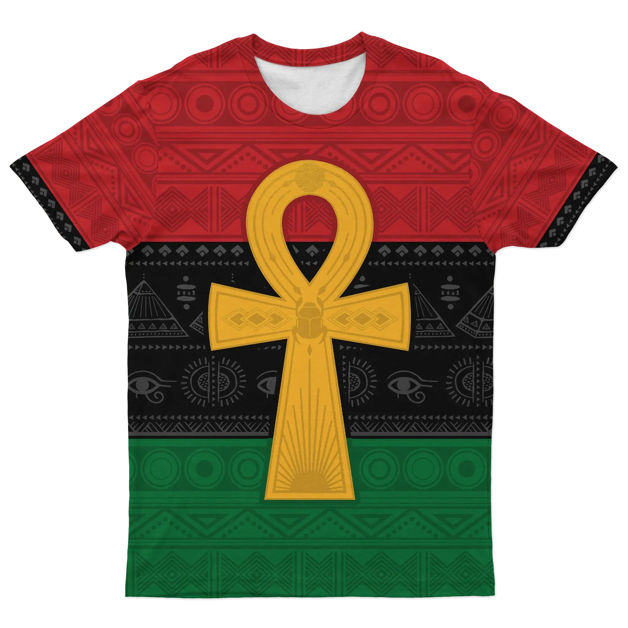 African T-shirt – Pan African Ankh Tee
