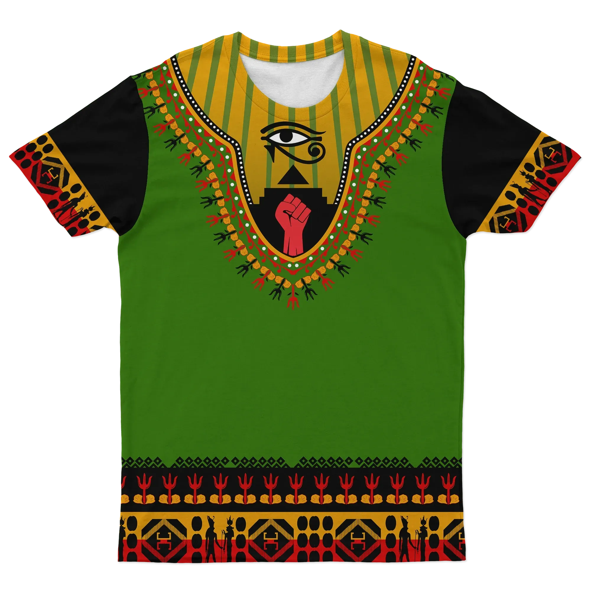 African T-shirt – Ankara Cloth Iremoje for Ogundele Sport Style Tee