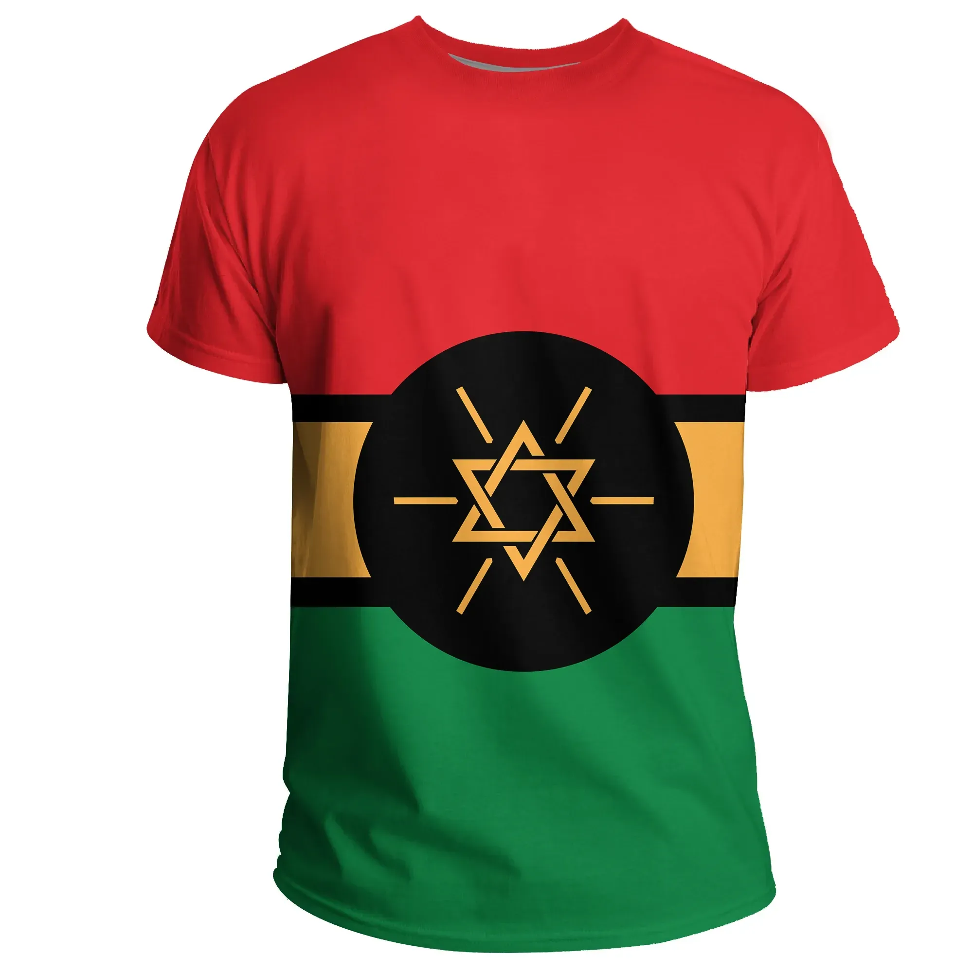 African T-shirt – Personalized Ethiopia Flag Black Tee
