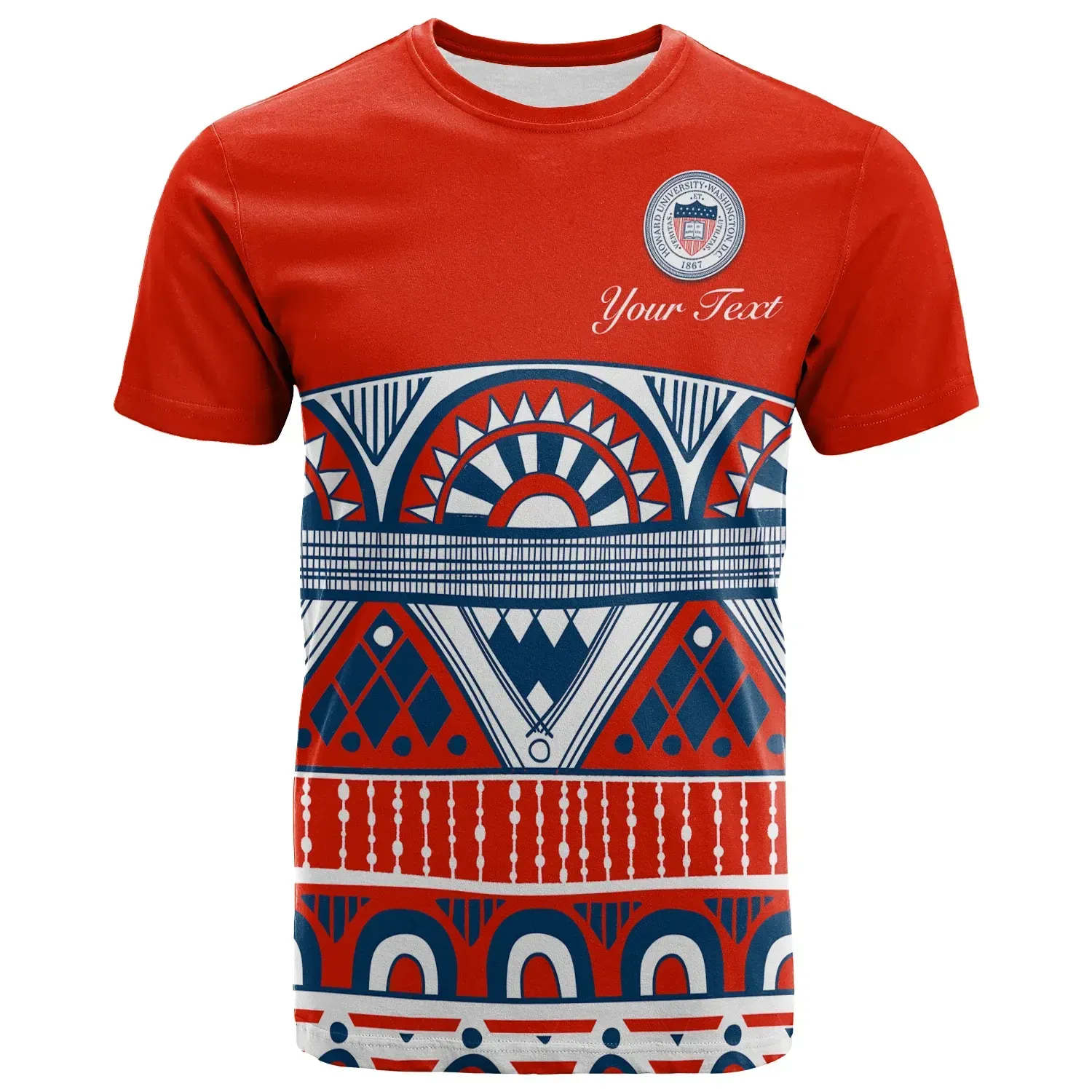 African T-shirt – Half Kente Tee