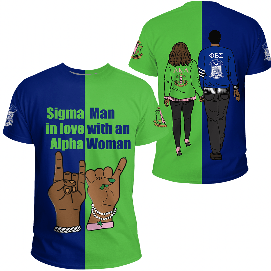 African T-shirt – Phi Beta Sigma AKA Couple Tee