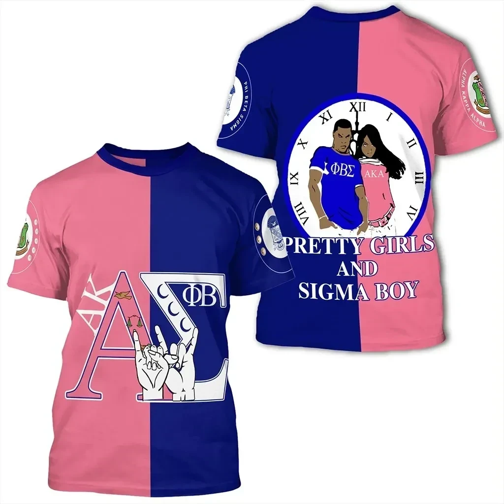 African T-shirt – Phi Beta Sigma AKA Sorority Couple Tee