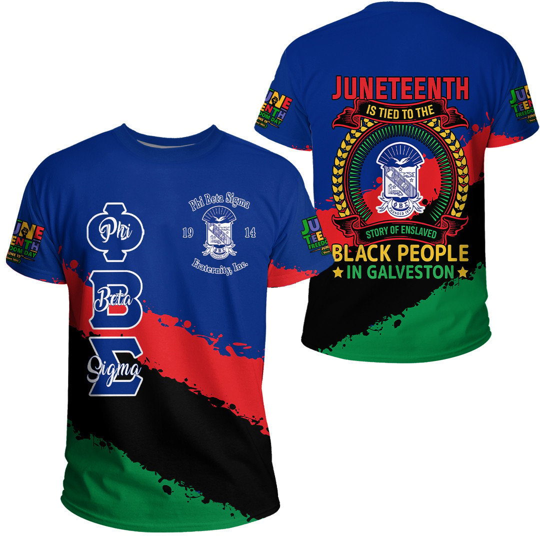 African T-shirt – Phi Beta Sigma Fraternity Juneteenth Tee