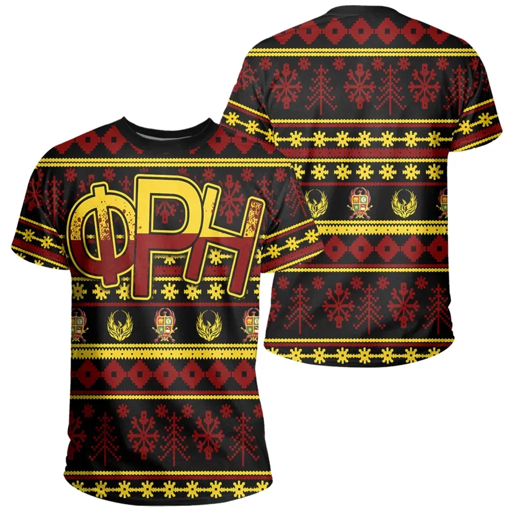 African T-shirt – Phi Rho Eta Christmas Splatters Tee