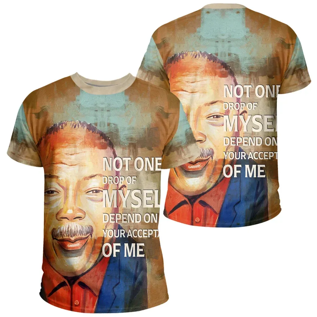 African T-shirt – Quincy Jones Quote Paint Mix Tee