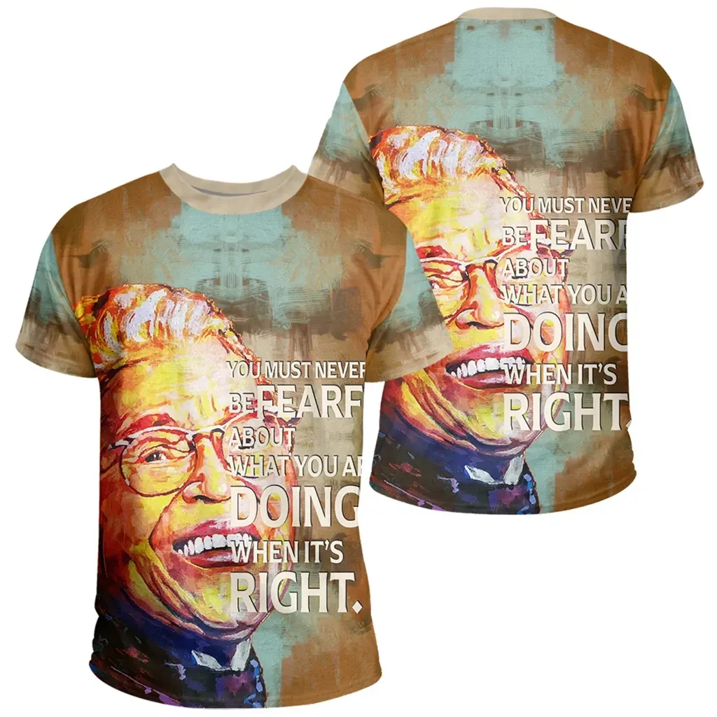 African T-shirt – Rosa Parks Quote Paint Mix Tee
