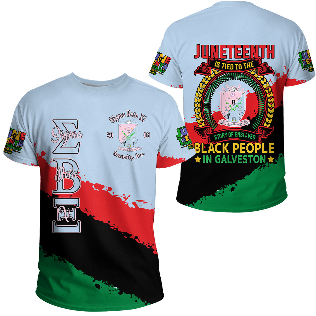 African T-shirt – Sigma Beta Xi Sorority Juneteenth Tee