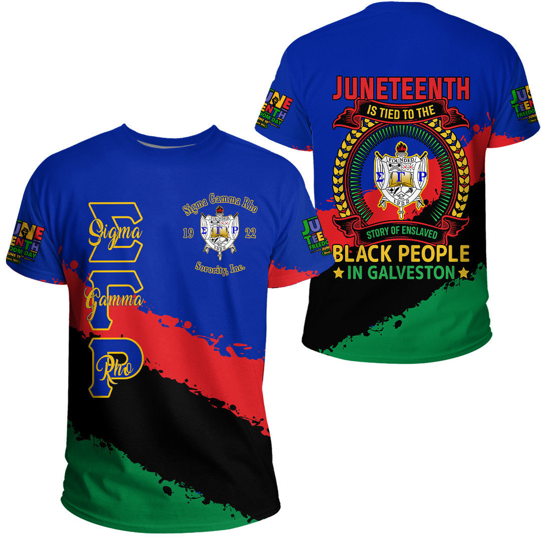 African T-shirt – Sigma Gamma Rho Sorority Juneteenth Tee