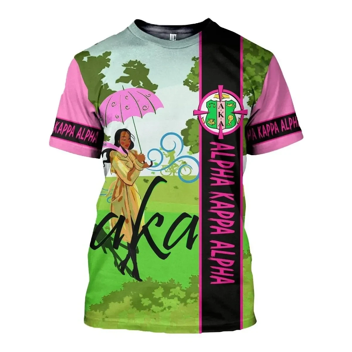 African T-shirt – Christmas Ivy AKA Sorority 108 Pink Tee