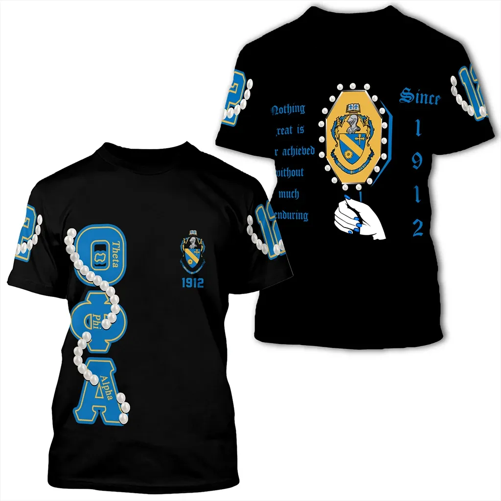 African T-shirt – Theta Phi Alpha Pearls 0 Tee