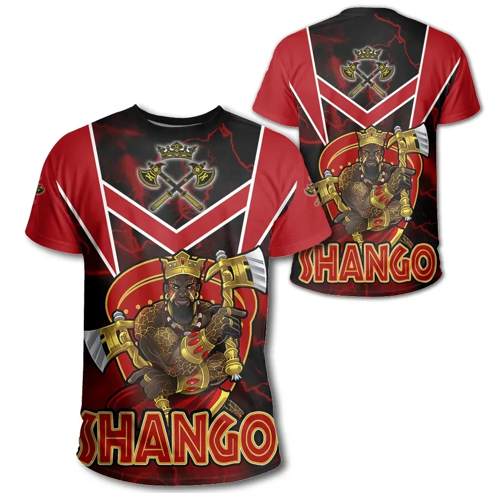 African T-shirt – Thunder Orisha Shango Tee