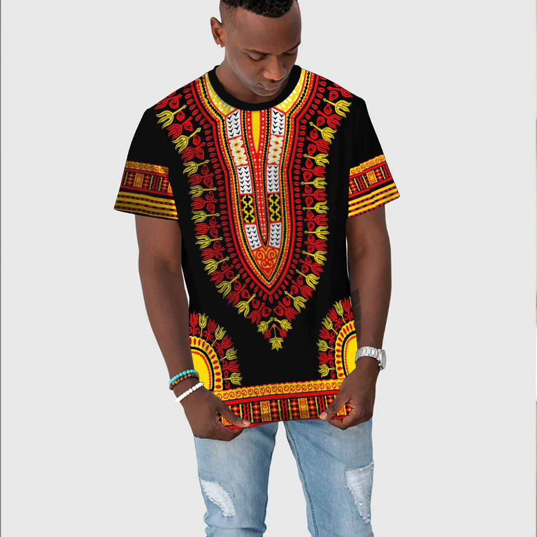 African T-shirt – Ghana Traditional Dashiki Tee