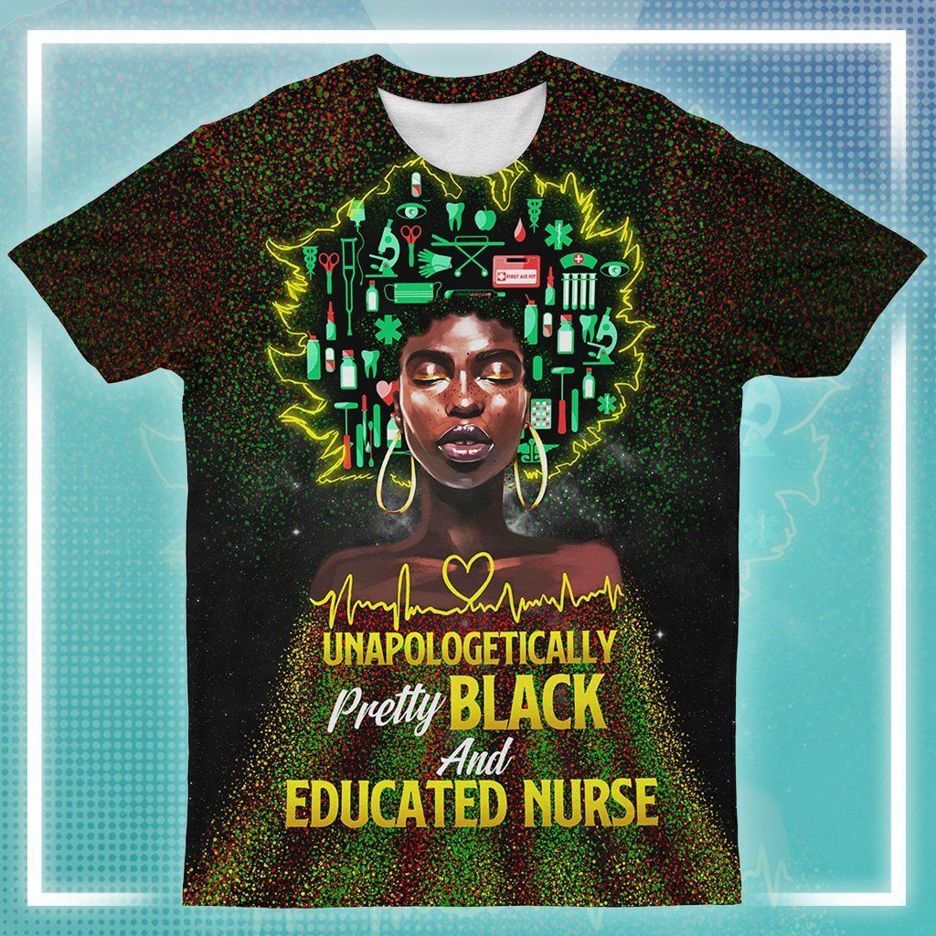 African T-shirt – Unapologetically Black Nurse Tee