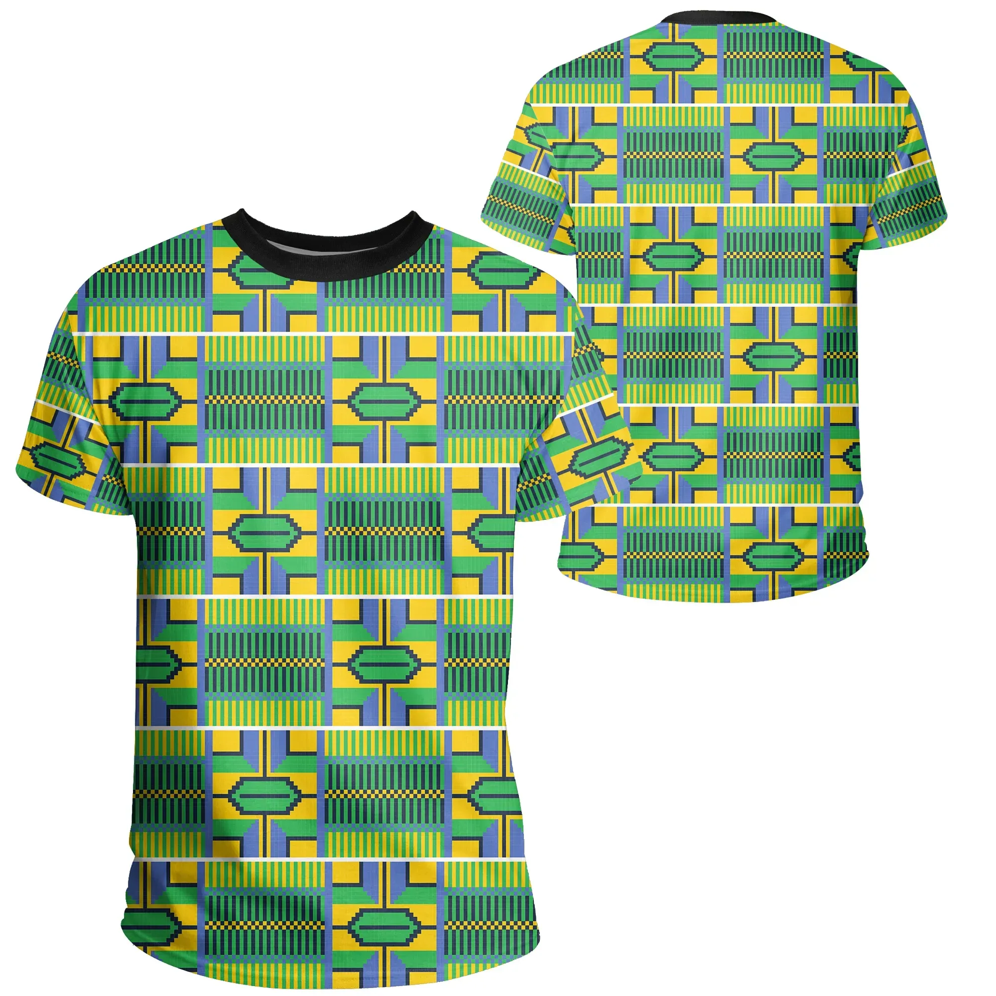 African T-shirt – Verdurous Kente Tee