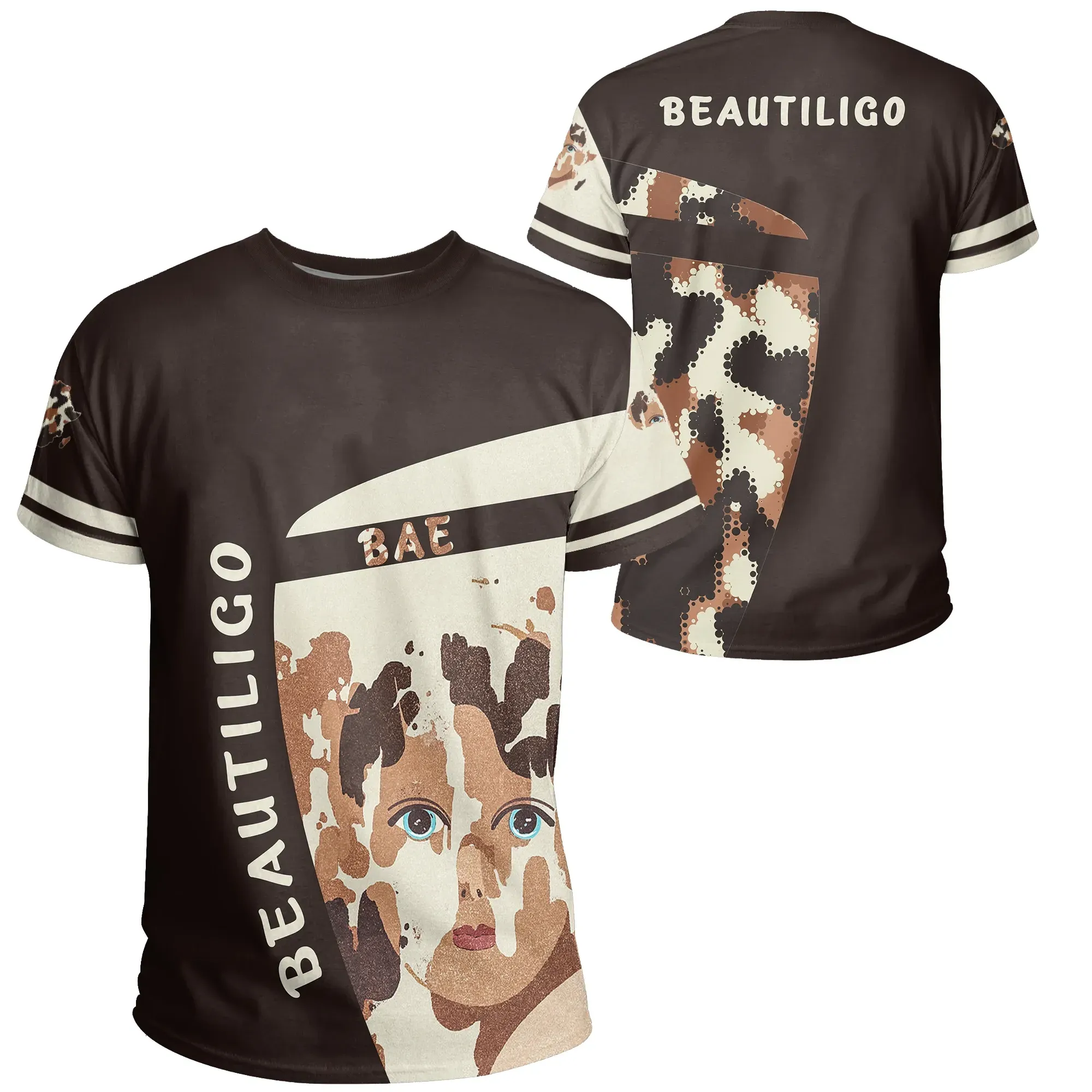 African T-shirt – Vitiligo Cloth Beautiligo Bae Tee