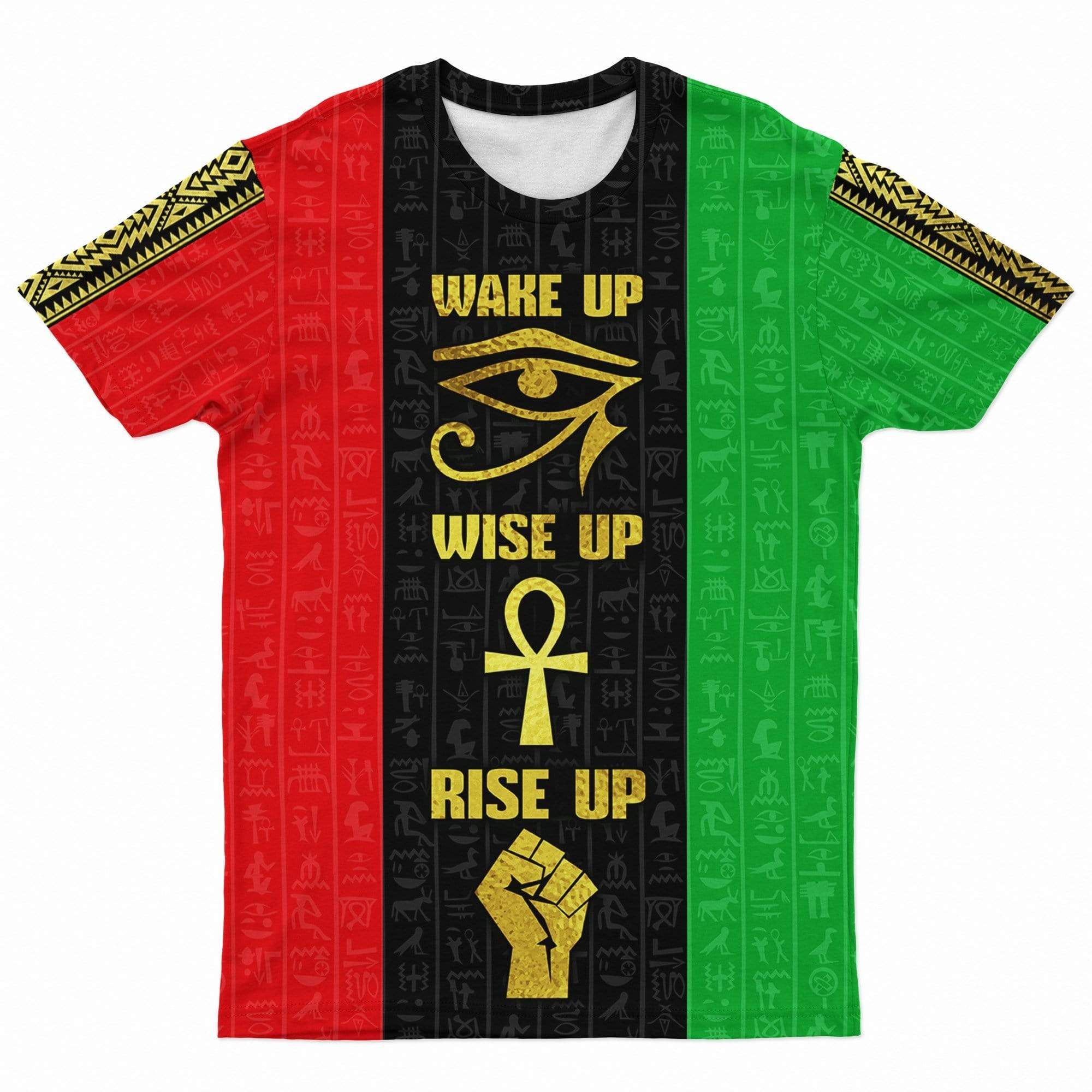 African T-shirt – Wake Up Wise Up Rise Up Tee