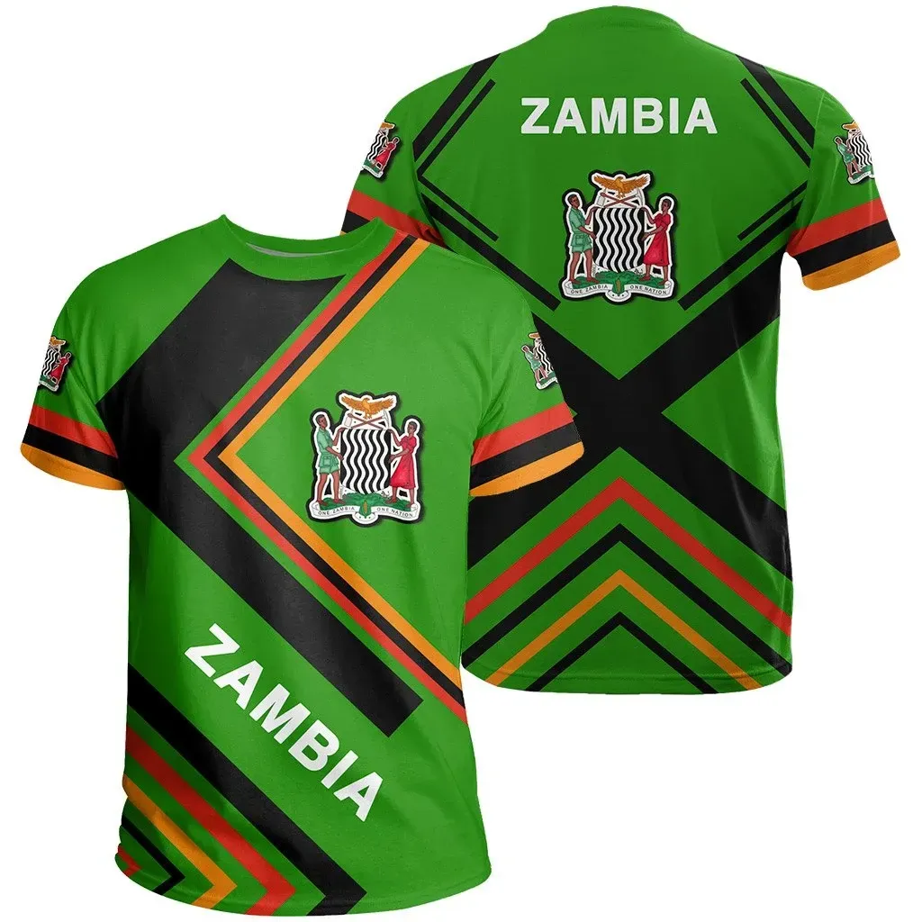 African T-shirt – Zambia Flag Africa Nations Tee