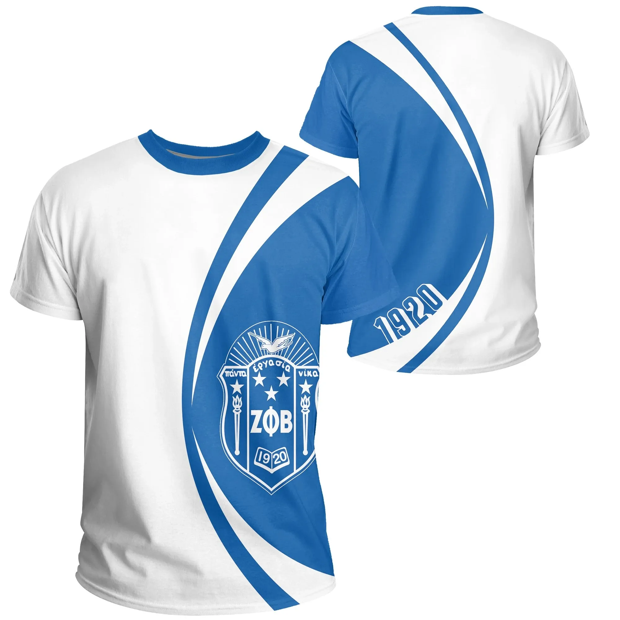 African T-shirt – Zeta Phi Beta Big Logo Circle Style...