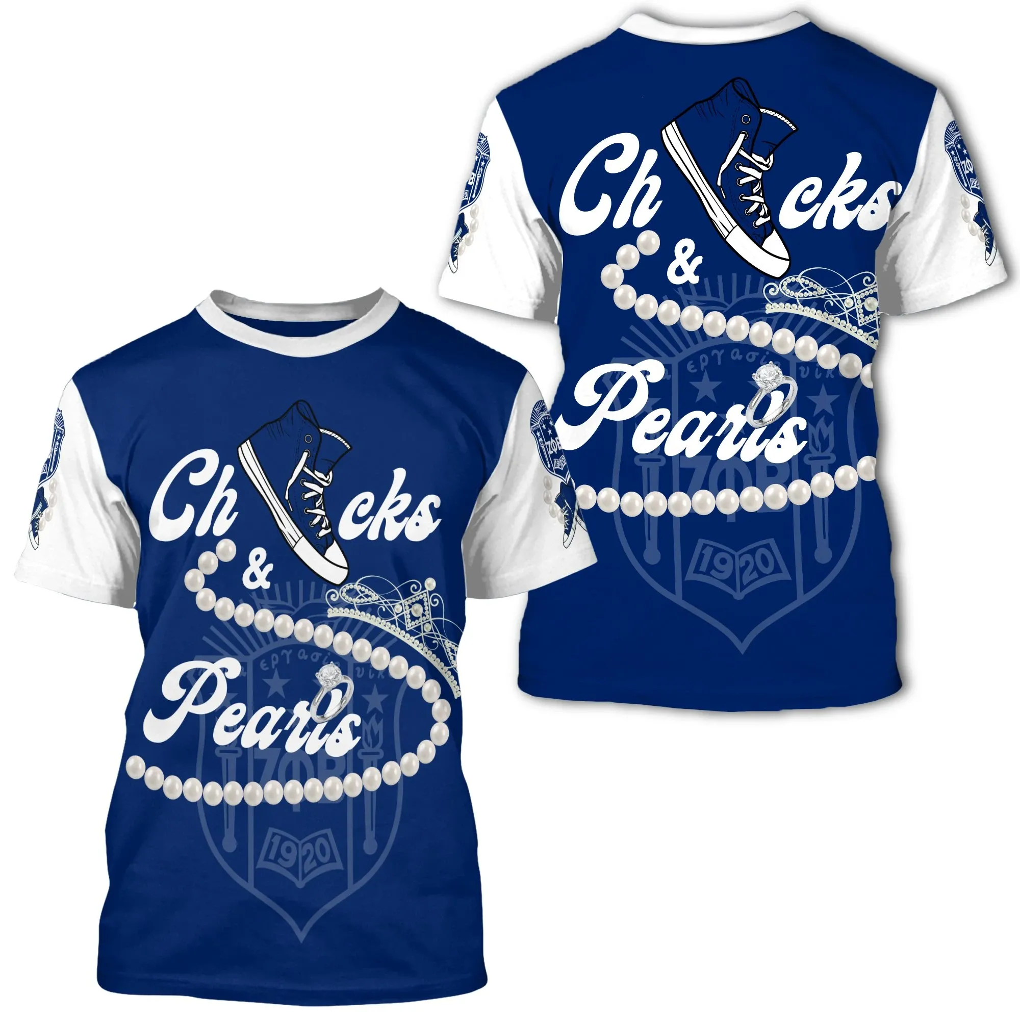African T-shirt – Zeta Phi Beta Chucks And Pearls K.H...