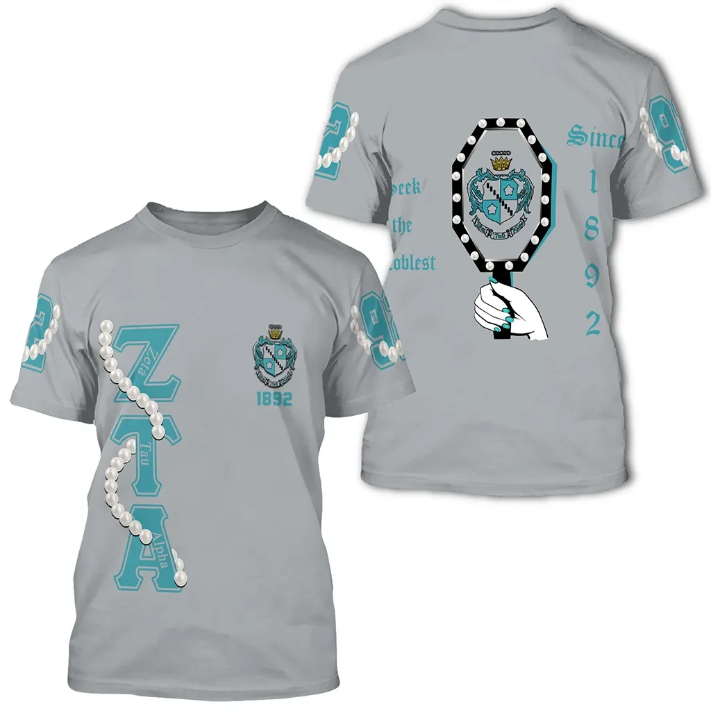 African T-shirt – Zeta Tau Alpha Pearls 0 Tee