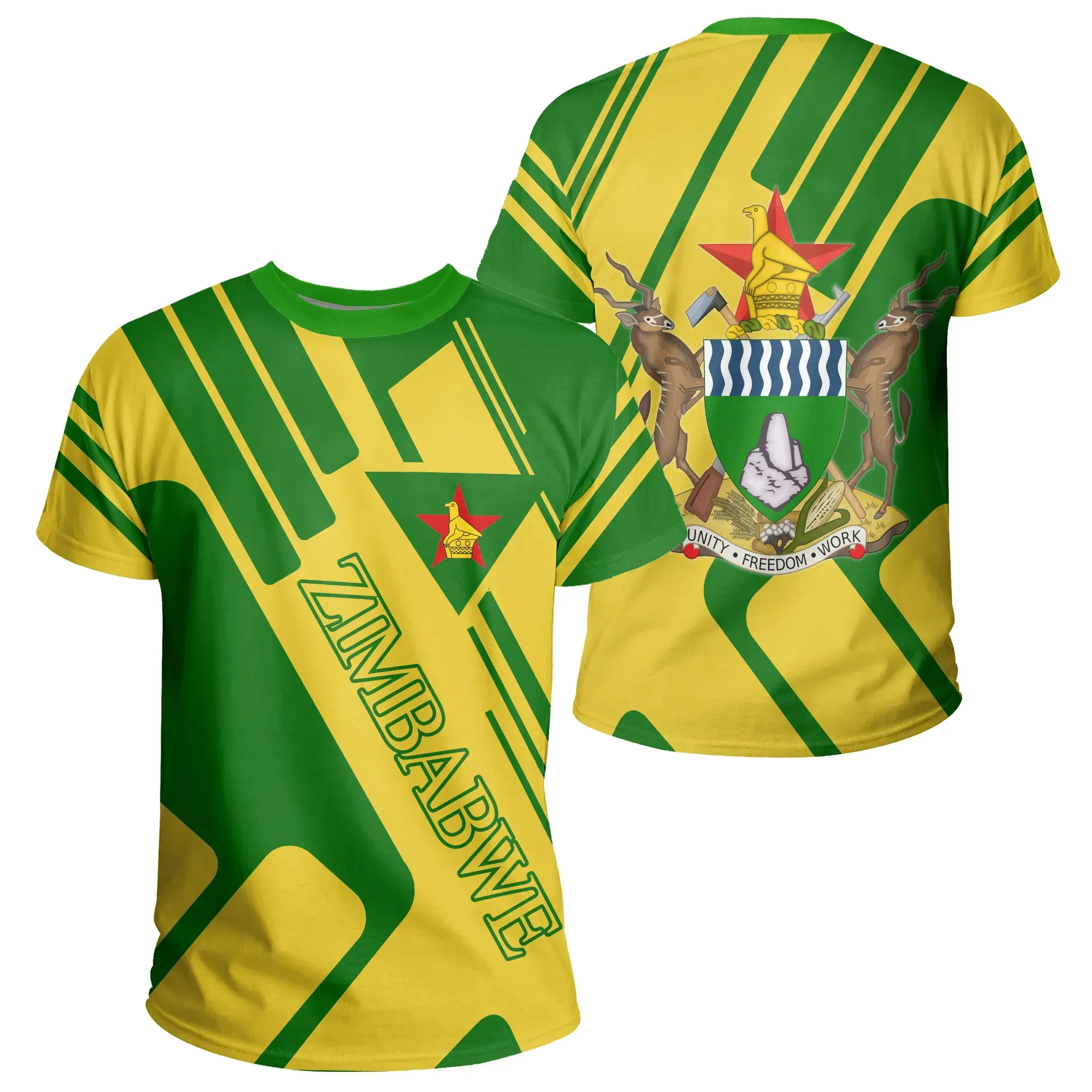 African T-shirt – Zimbabwe Rockie Style Tee