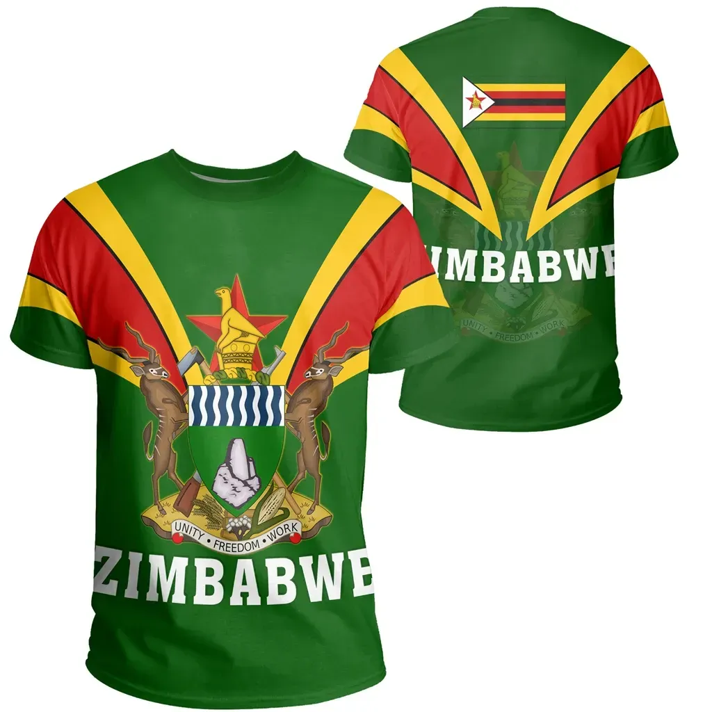African T-shirt – Zimbabwe Tusk Style Tee