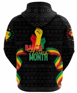 African Hoodie - Black History Month Hand Hoodie